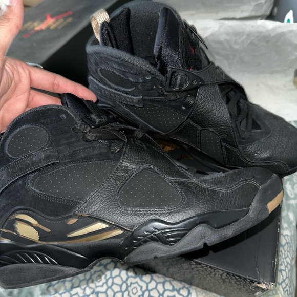 Jordan Black and Gold Men's Sneakers